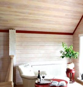 Вагонка внутри дома - модель 1