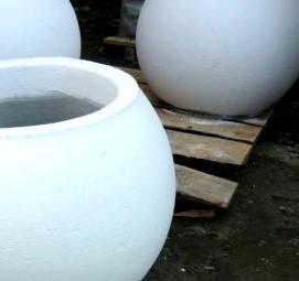 Вазон бетонный шар - модель 1