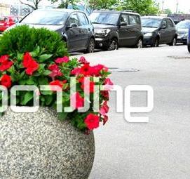 Вазон бетонный шар - модель 4