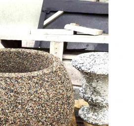 Вазон бетонный шар - модель 2