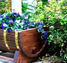 Вазон из дерева для улицы - тип 3