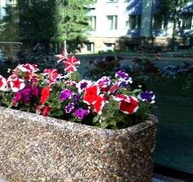 Вазоны для цветов пластиковые на кладбище - тип 4