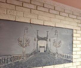 Венецианский кирпич из гипса - вариант 4