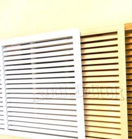 Вентиляционная решетка слоновая кость - вариант 3