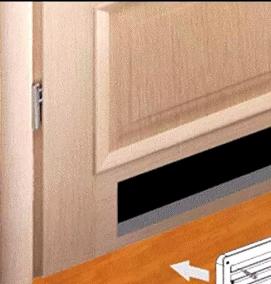 Вентиляционная решетка врезная мебельная - тип 1