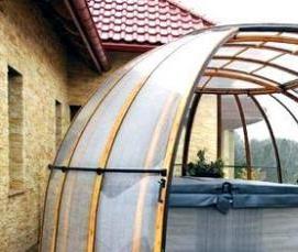 Веранда беседка из поликарбоната - модель 1