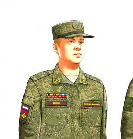 Верхняя военная форменная одежда - вариант 1