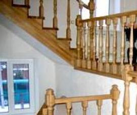 Вертикальная деревянная лестница - тип 1