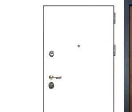 Входная дверь пвх белая - вариант 1