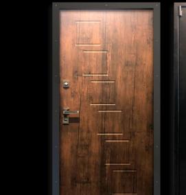 Входная дверь темный дуб - модель 4