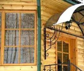 Входная группа для частного деревянного дома - модель 4