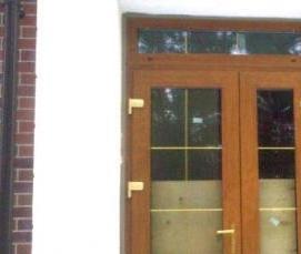 Входная штульповая пластиковая дверь - вариант 1