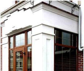 Входная штульповая пластиковая дверь - вариант 4