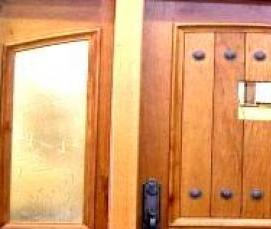 Входные двери двухстворчатые наружные - вариант 4