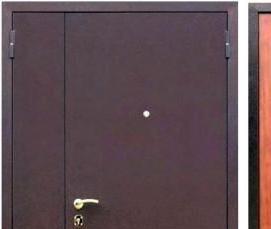 Входные двери двухстворчатые наружные - вариант 3