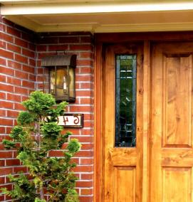 Входные двери красное дерево - вариант 4