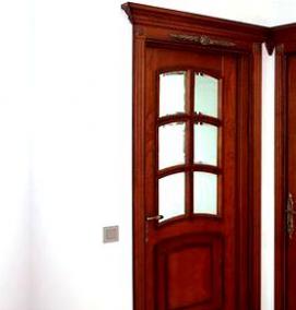 Входные двери красное дерево - вариант 2