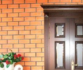 Входные двери с фрамугой в частный дом - тип 4