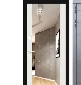 Входные двери с зеркалом и шумоизоляцией - вариант 2