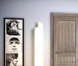 Входные двери серый дуб - модель 4