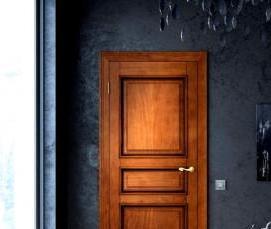 Входные двери в дом с зеркалом - модель 1