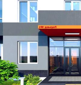 Входные двери в подъезд - вариант 4