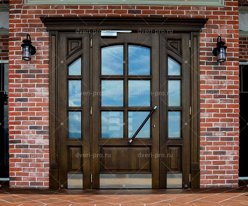 Входные двери в подъезд с домофоном - тип 4