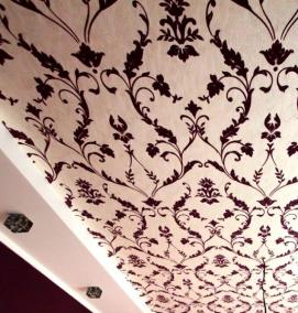 Виниловые обои на потолок - модель 1