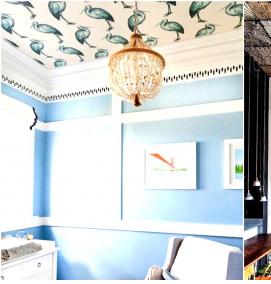 Виниловые обои на потолок - модель 3