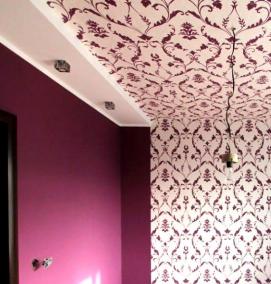 Виниловые обои на потолок - модель 2