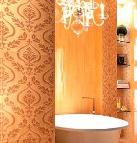 Виниловые обои в туалет - модель 1