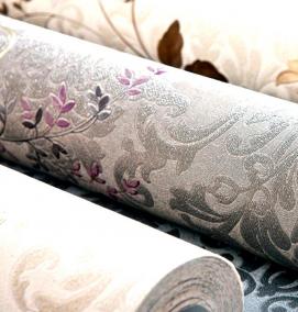 Виниловые оранжевые обои - тип 4