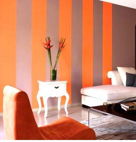 Виниловые оранжевые обои - тип 3