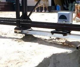 Винтовые сваи под ворота - вариант 4