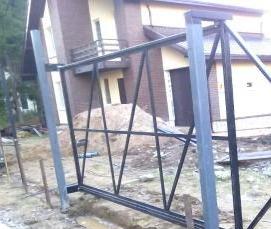 Винтовые сваи под ворота - вариант 3