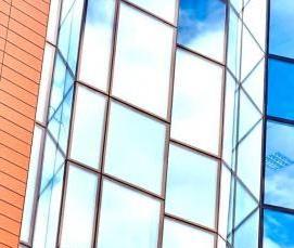 Витражное остекление из алюминиевых конструкций - вариант 1