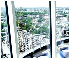 Витражное остекление из алюминиевых конструкций - вариант 4