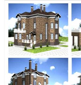 Визуализация жилой дом - модель 4