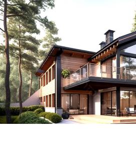 Визуализация жилой дом - модель 3