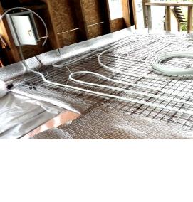 Водно-электрические теплые полы - вариант 4