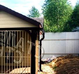 Вольер с хозблоком - модель 1