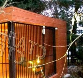 Вольер с хозблоком - модель 2