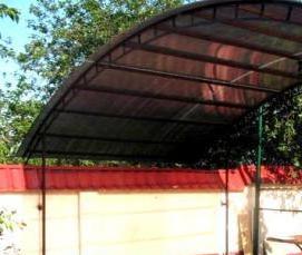 Волнистый поликарбонат для крыши - модель 3