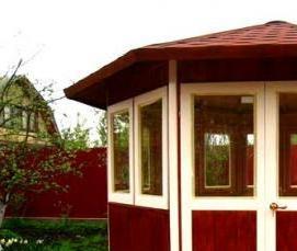 Восьмигранная деревянная беседка - модель 1