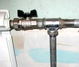 Врезка шарового крана - модель 3