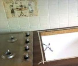 Врезка варочной панели в столешницу - тип 2