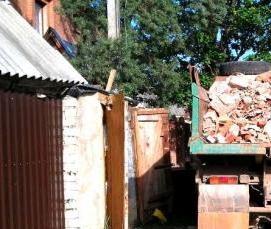 Вывоз крупногабаритного строительного мусора - модель 1