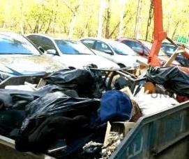 Вывоз мусора из квартиры контейнером - модель 4