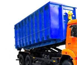 Вывоз мусора в большом контейнере - модель 2