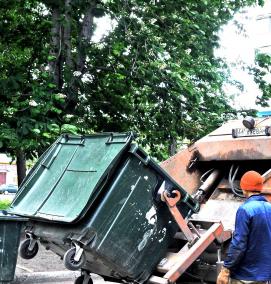 Вывоз мусора в деревне - модель 1